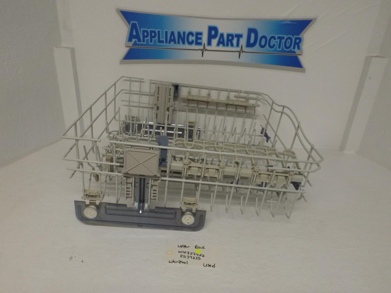 Whirlpool Dishwasher W10727422 8539235 Upper Rack Used Whirlpool Dishwasher W10727422 8539235 Upper Rack Used